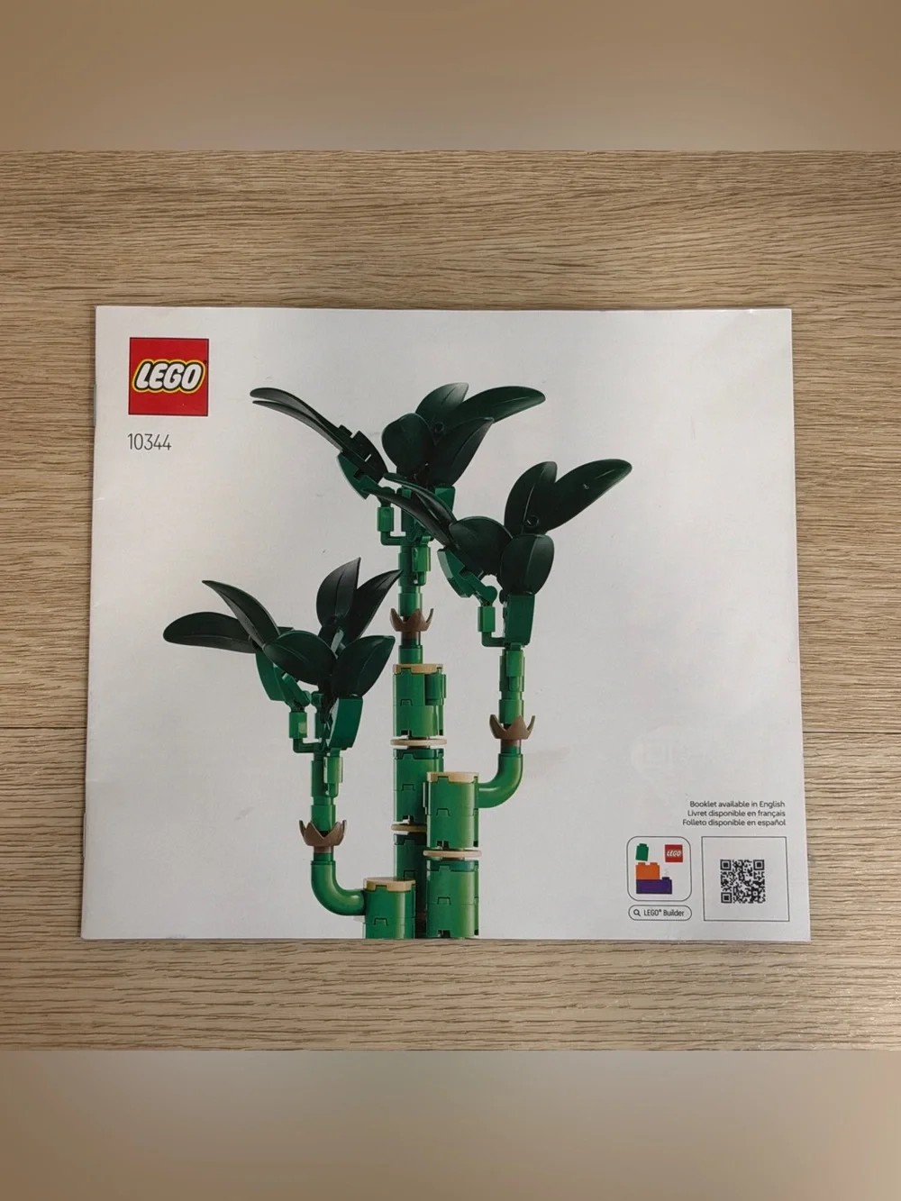 LEGO Botanicals Lucky Bamboo Decor for Home or Office 10344 Used Manual Only